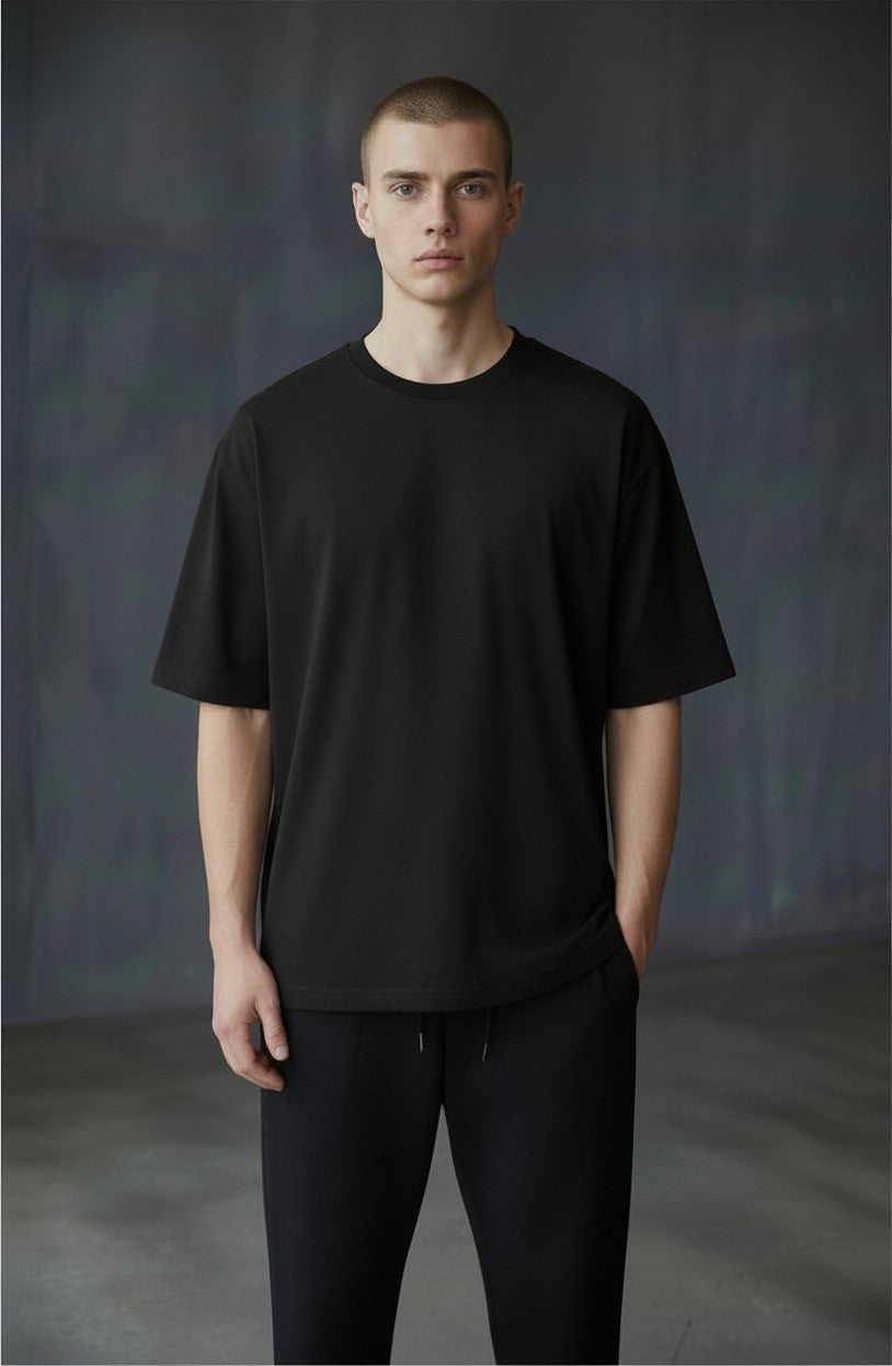 "KEDY" Nakışlı Oversize Siyah