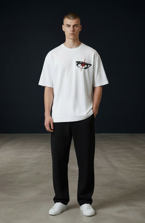 "Eyes" Nakışlı Oversize